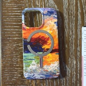Vibrant Multicolor iPhone 13 Pro Case with Ring Holder